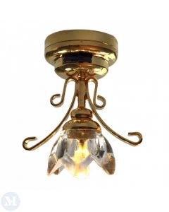 LT7438 - Clear Lily Ceiling Battery Light