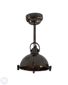 Industrial Black Ceiling Battery Light (LT7452)