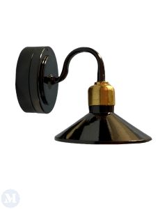 Industrial Black Battery Wall Light (LT7453)