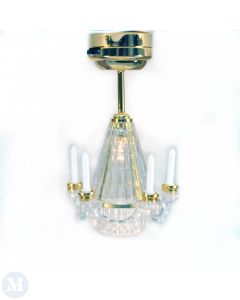 LT7535 Dolls House Battery Light Chandelier - Warm White