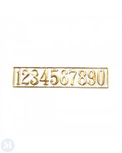 TC1147 Brass House Number Set, 10 pieces