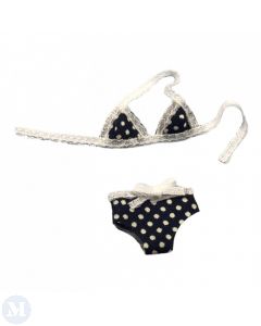 MC3343N Navy and white spotted bikini