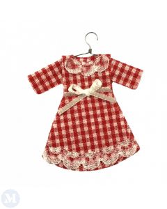 MC3367 - Red Gingham Child's Dress on Hanger