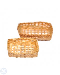 MCB482 - Rectangular Wicker Baskets (pk2)