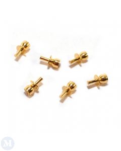 MD11360 - Brass Door Knobs for Kitchen Furniture (pk 6)