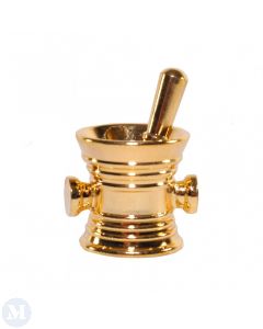 MD17930 - Brass Pestle and Mortar with Handles