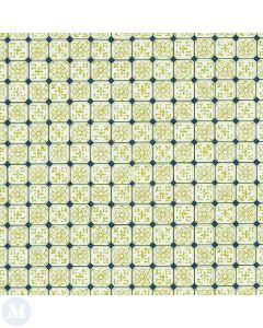 MD41174 - Wallpaper Blue/Yellow Wall Tiles