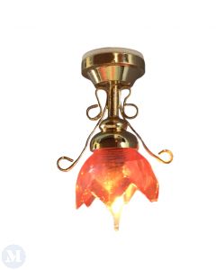 LT4023B- Pink Lily Ceiling Lamp (DE121B)