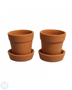 CP004 - Flower Pot and Saucer (pk2)