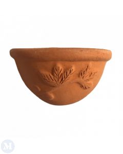 CP018 - Terracotta Wall Planter - Leaf & Berry