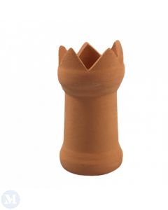 CP095C - Castled Terracotta Chimney Pot