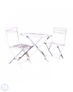 DF408 - White Wire Garden Furniture