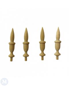 HW 12036 - Wood Finials (pk4)