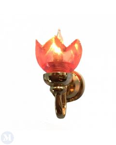 LT2071B - Pink Lily Wall Light