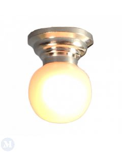 LT4006S - Silver Ceiling Globe Light (DE155)