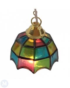 LT5003 - Coloured Hanging Tiffany Lamp (DE002S)