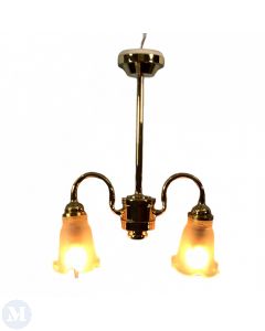 LT6003 - 2 Arm Tulip Chandelier (DE069)