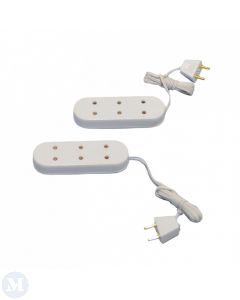 LT9015 - Pack of 2 Triple Socket Extension Cords (DE072)