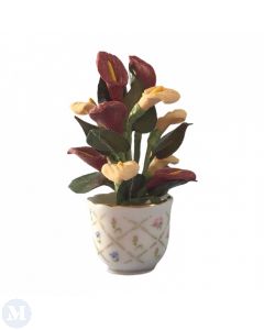 RP14335 - Porcelain Flowerpot with Plant