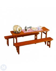 RP17900 - Table and Benches with Beer Display