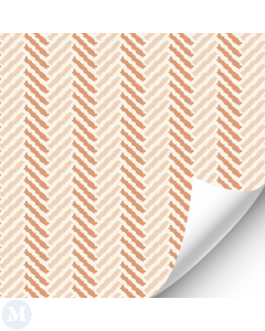 Terracotta Zig Zag Boho Print Wallpaper (R047)