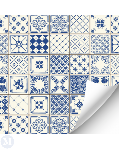 R063 - Blue Mosaic Tile Flooring