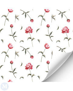 Pink Peonies Wallpaper (R083)