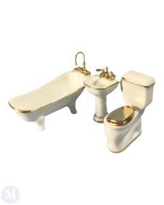 RP14206 - 1:24 Scale White bathroom set