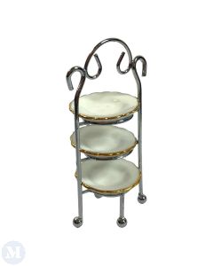 Etagere Metal White Plate Stand (RP14956)