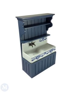 Blue Sink Cabinet, Empty (RP18412)