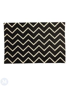 Black Zig Zag Rug (RUG200)