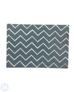 Blue Zig Zag Rug (RUG201)