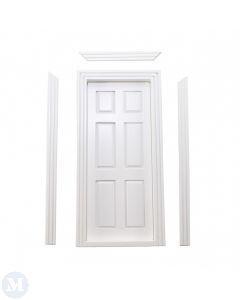 TC6007W 6 Panel White Internal Door 75x175x8mm