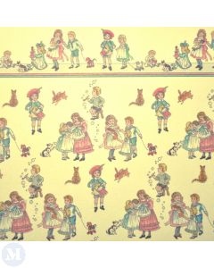 DIY139 - Child Print Wallpaper on Cream