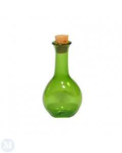 MCG621 Green Glass Jar with Cork