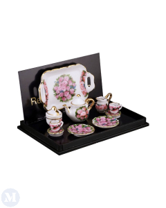 Coffee Set In Rose Design