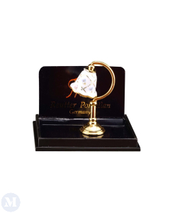 Bedside Lamp Gold In Checkered Pattern ,