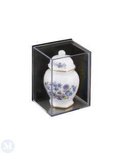 Japanese Vase with Lid Blue and Gold