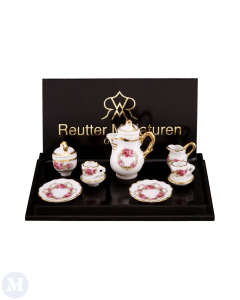 Coffee Set For Two with Jugs In Rose Design