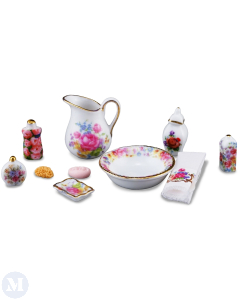 Bathroom Set In Dresden Rose Design