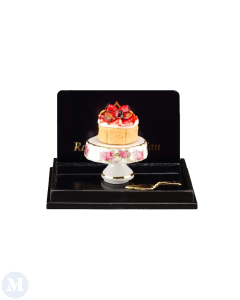 Fruit Tart On Cake Platter with Cake Server