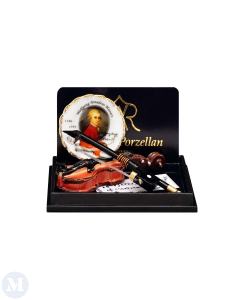 Violin with Mozart Plate