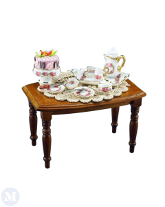 Table Set For Coffee and Cake
