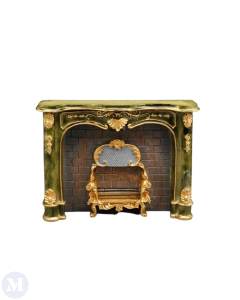 Green Marble Fireplace