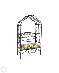 RP18063 - Garden Bench with Arch and Cream Cushion
