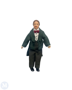 DP447 - Man in Green Jacket and Red Bow Tie