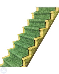 Mossy Green Heathered Stair Carpet