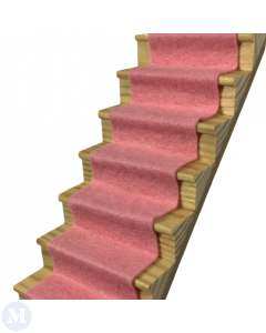 CASP33 - Pastel Pink Stair Carpet
