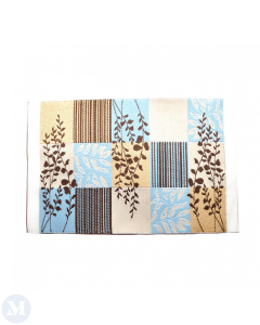 D4186 - Modern Blue and Beige Rug