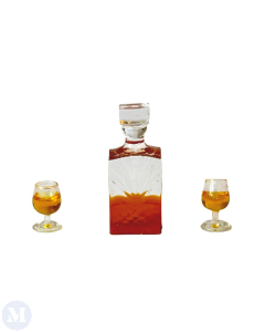D4247- Decanter with Two Glasses